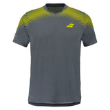Men's Aero Crew Neck Tennis Tee Grey Aero, Babolat, Grey/Aero, Tennis Express, 2MS26011W-3027-GREY-AERO-1