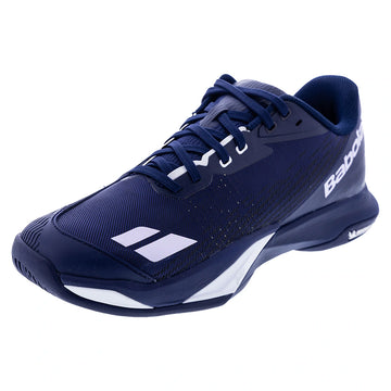 Men's Jet Mach 4 All Court Tennis Shoes Dark Blue and White