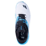 Men's Movea Padel Shoes White and Cyan Blue-Footwear-Babolat-3A0S25B571-1102-1-Tennis Express