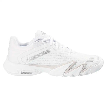 Women's Premura 3 Padel Shoes White and Silver,Footwear,Babolat,,,Tennis Express,3A1S26B753-1019F26-1