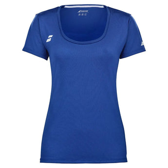 Women's Play Cap Sleeve Tennis Top-Apparel-Babolat-3WP2011-Blue-Tennis Express
