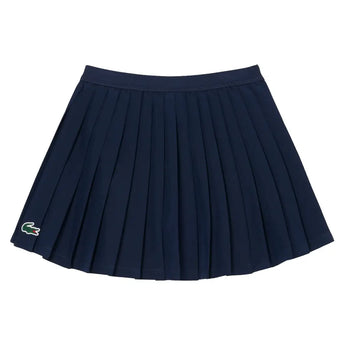 Girls' Logo Sport Pleated Tennis Skirt-Apparel-Lacoste-447286-UGW-1-Tennis Express