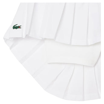 Girls' Core Logo Sport Pleated Tennis Skort,Apparel,Lacoste,,,Tennis Express,447905-WBL-F26-3