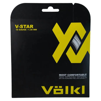V-Star Tennis String White-Strings-Volkl-496486-16-Tennis Express