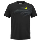 Men's Aero Cotton Tennis Tee Black, Babolat, Tennis Express, 4US26441W-2000-1