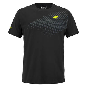 Men's Aero Cotton Tennis Tee Black, Babolat, Tennis Express, 4US26441W-2000-1