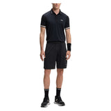 Men's TOC Game 9 inch Tennis Jersey Shorts Black, Hugo Boss, Tennis Express, 50563340-001F26-3