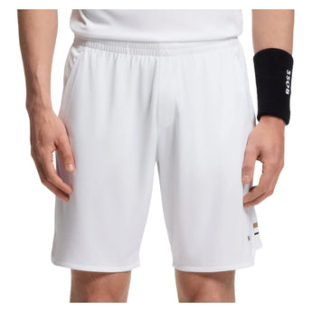 Men's TOC Game 9 inch Tennis Jersey Shorts White, Hugo Boss, Tennis Express, 50563340-100F26-1