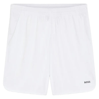 Men's TOC Game 9 inch Tennis Jersey Shorts White, Hugo Boss, White, Tennis Express, 50563340-100F26-WHITE-1