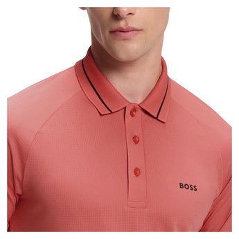 Men's TOC Court Tennis Polo Medium Pink, Hugo Boss, Tennis Express, 50570005-667F26-4