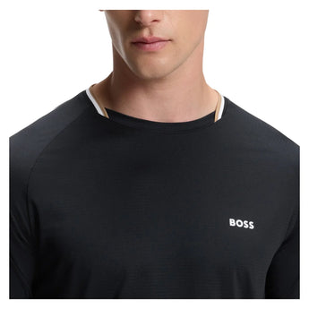 Men's TOC Court Tennis T-Shirt Black, Hugo Boss, Tennis Express, 50570006-001F26-4