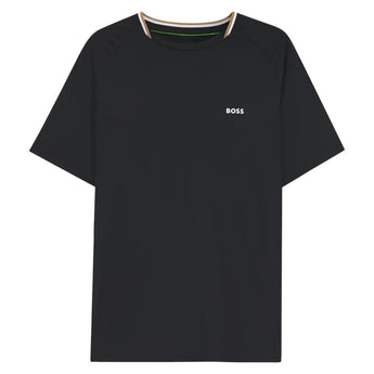 Men's TOC Court Tennis T-Shirt Black, Hugo Boss, Black, Tennis Express, 50570006-001F26-BLACK-1