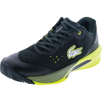 Men's AG-LT EVO Tennis Shoes Dark Green and Yellow, Lacoste, Dark Green/Yellow, Tennis Express, 52SMA0070-AB3F26-DARK-GREEN-YELLOW-2