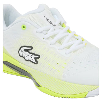 Men's AG-LT EVO Tennis Shoes White and Yellow, Lacoste, Tennis Express, 52SMA0156-V05F26-5