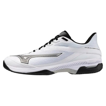 Men's Wave Exceed Court AC Tennis Shoes White and Black-Footwear-Mizuno-550112-0090F25-1-Tennis Express