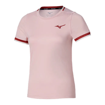 Women's Printed Tennis Tee Pinkesque-Apparel-Mizuno-650027-1616-Tennis Express