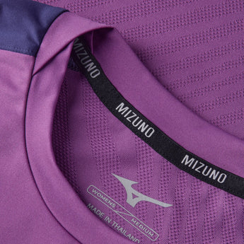 Women's Core Short Sleeve Tee Dahlia,Apparel,Mizuno,,,Tennis Express,650046-6L6LF26_2