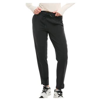 Women's Travelling Tennis Pant Black, BloqUV, Tennis Express, 6800-BLKF26-2
