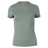 Women's UV Colors Short Sleeve Tennis Top Army-Apparel-Sofibella-7012-ARMB-Tennis Express