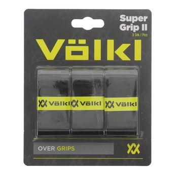 Super Grip II 3 Pack Tennis Overgrip Black-Accessories-Volkl-81063-DEFAULT-L-Tennis Express
