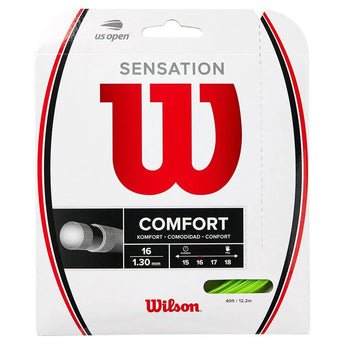 Sensation 16g Neon Green Tennis String-Strings-Wilson-86828-DEFAULT-L-Tennis Express