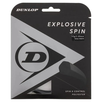 Explosive Spin Black 17G Tennis String-Strings-Dunlop-91225-DEFAULT-L-Tennis Express