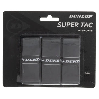 Super Tac Tennis Overgrip 3 Pack Black-Accessories-Dunlop-91233-DEFAULT-L-Tennis Express