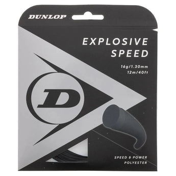 Explosive Speed Black 16G Tennis String-Strings-Dunlop-93438-DEFAULT-L-Tennis Express