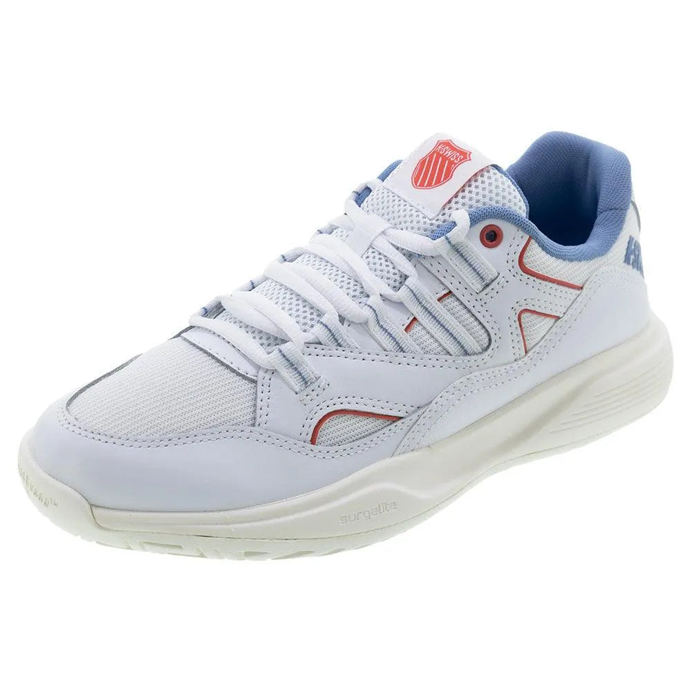 Women's Tura Team Pickleball Shoes White and Faded Denim – Tennis