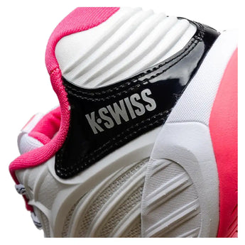 Women's Hypercourt Express 3 Tennis Shoes White and Shocking Pink,Footwear,K-Swiss,,,Tennis Express,94603-103-7