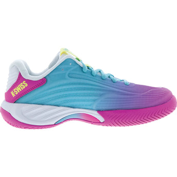 Women's Hypercourt Express 3 Tennis Shoes Neon Pink and Neon Blue, K-Swiss, Tennis Express, 94603-672F26-2