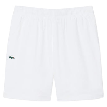 Boys' Ultra Dry Classic Woven Tennis Short,Apparel,Lacoste,W8L White,8A,Tennis Express,947894-W8L-1