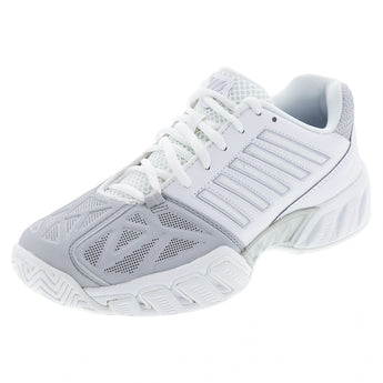 Women's BigShot Light 3 Tennis Shoes White and Silver,Footwear,K-Swiss,5.5,,Tennis Express,95366-153BF2001copy