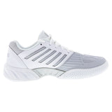 Women's BigShot Light 3 Tennis Shoes White and Silver,Footwear,K-Swiss,,,Tennis Express,95366-153BF2003copy