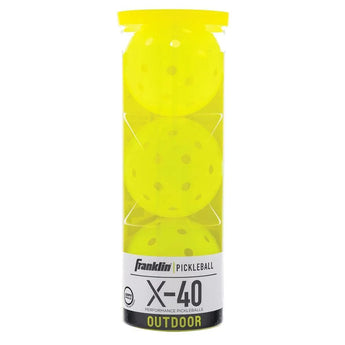 X-40 Outdoor Pickleballs 3 Pack Optic-Balls-Franklin Sports-97814-DEFAULT-L-Tennis Express