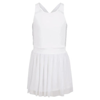 Girls' Game Time Tennis Dress-Apparel-Lucky In Love-97966-110_WHITE-L-Tennis Express