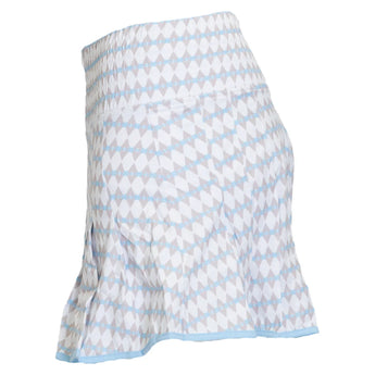 Women's Alicia 16 Inch Tennis Skort Geo Diamond and White Trim, Bubble, Tennis Express, ALI-26-GEODIAF26-4