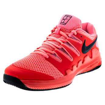 Juniors' Vapor X Tennis Shoes Laser Crimson and Blackened Blue,Footwear,Nike,Laser Crimson/Blackened Blue,1Y,Tennis Express,AR8851-604H26copy