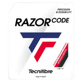 Razor Code 1.25MM/17G Tennis String Carbon, Tecnifibre, Tennis Express, ATPRC17CARB:SET-1