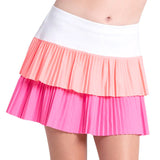 Girls' Doubles Pleated Tennis Skort Taffy-Apparel-Lucky In Love-B166-695-2-Tennis Express