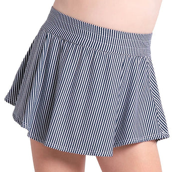 Girls' Lucky Seersucker Tennis Skort-Apparel-Lucky In Love-B175-400-Tennis Express