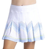 Girls' Lane Skipper Tennis Skort with Back Pocket White,Apparel,Lucky In Love,White,2XS,Tennis Express,B176-41G110-3