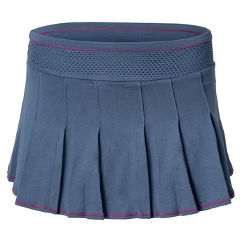 Girls' Chill Day Tennis Skort Steel Blue,Apparel,Lucky In Love,Steel Blue,2XS,Tennis Express,B178-445-1
