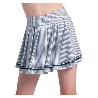 Girls' Prep Edit Pleat Tennis Skort Team Green and White, Lucky In Love, Team Green/White, Tennis Express, B186-27J300-TEAM-GREEN-WHITE-1
