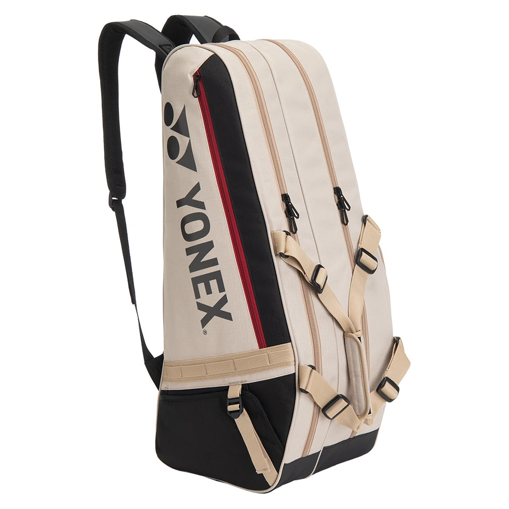 Yonex Gearlogic 6-Pack Tennis Racquet Bag Beige | Tennis Express