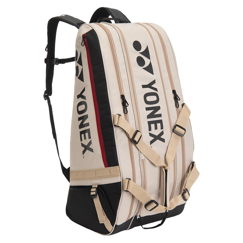 ヨネックス Yonex Gearlogic 9-Pack Tennis Racquet Bag Beige | Tennis Express