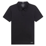 Men's Tournament Raglan Tennis Polo, Boast, Black/Asphalt, Tennis Express, BM5PO11-F26-BLACK-ASPHALT-1