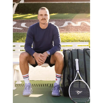 Men's Long Sleeve Tournament Tennis Crew, Boast, Tennis Express, BM5TP30-F26-1