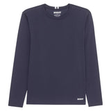 Men's Long Sleeve Tournament Tennis Crew, Boast, Navy/White, Tennis Express, BM5TP30-F26-NAVY-WHITE-1