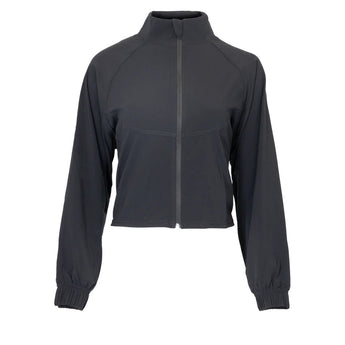 Women's Brooklyn Tennis Jacket, Bubble, Black, Tennis Express, BRKLN-B-BLACK-1